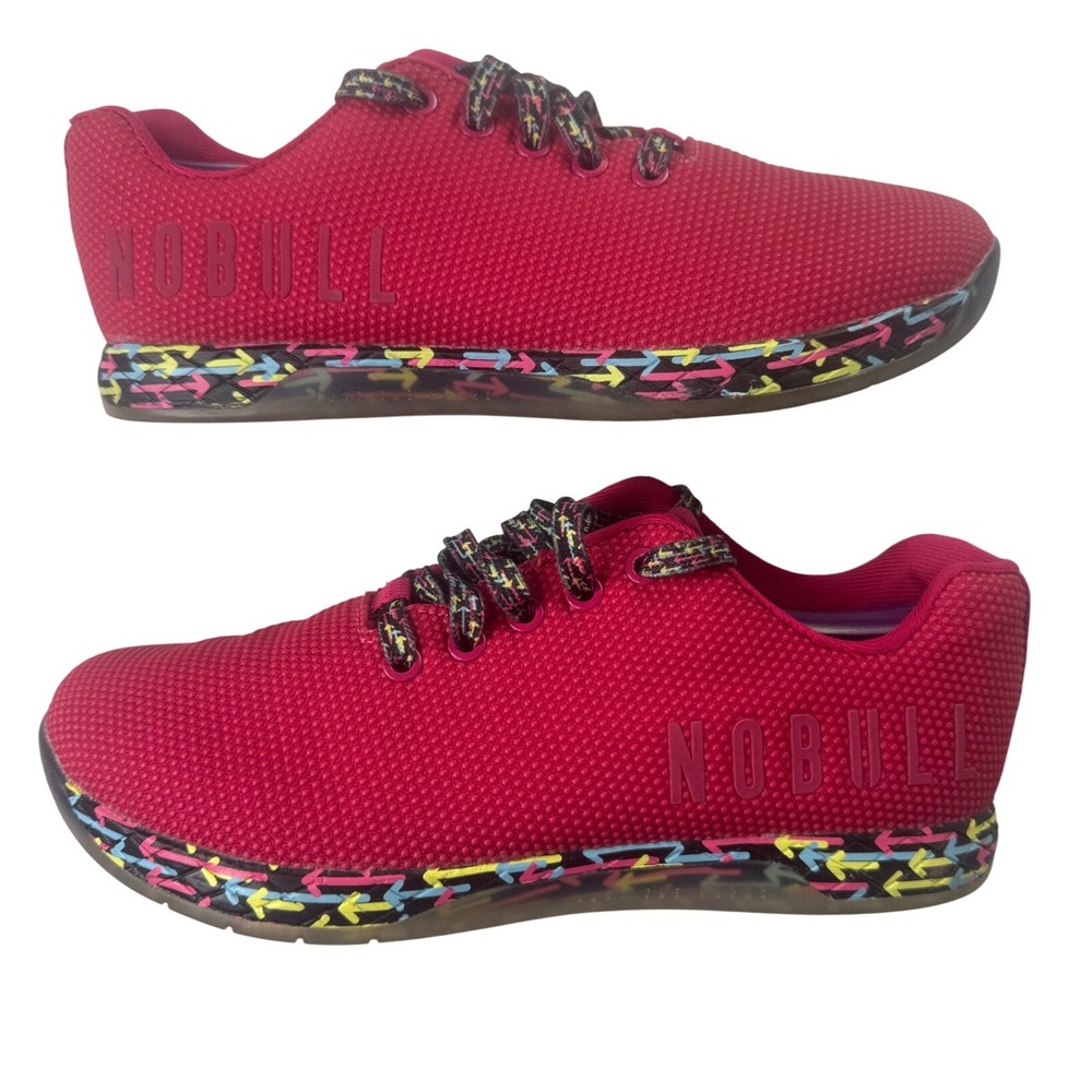 NOBULL Trainer United Movement Red‎ SuperFabric Mens 7 Womens 8.5 Cross Training